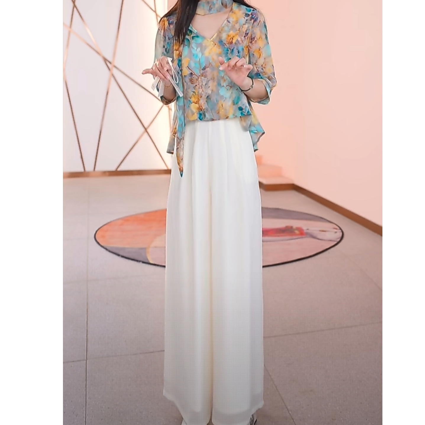 美曦【两件套】早秋时尚女神修身洋气宽松气质百搭显瘦减龄女装套