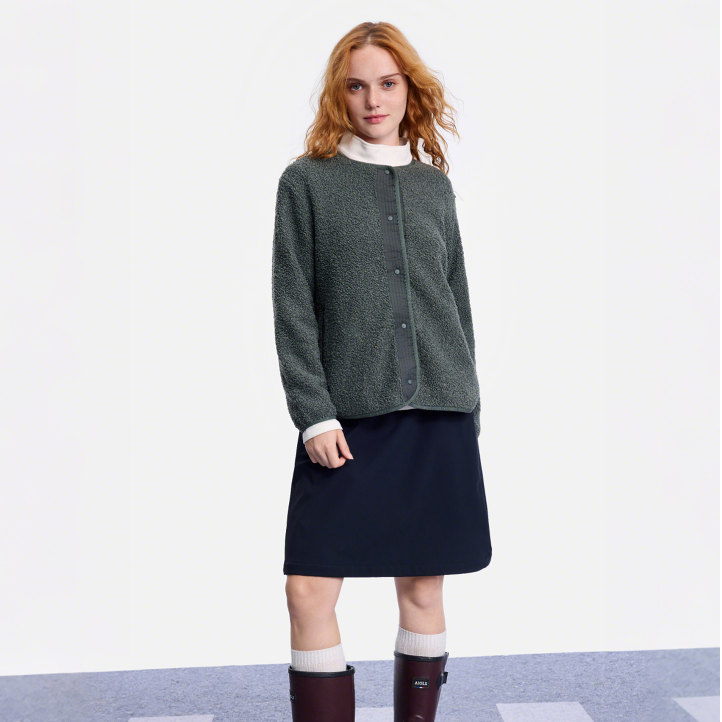 【25年新款】AIGLE艾高户外运动时尚保暖抓绒衣女上衣BM17