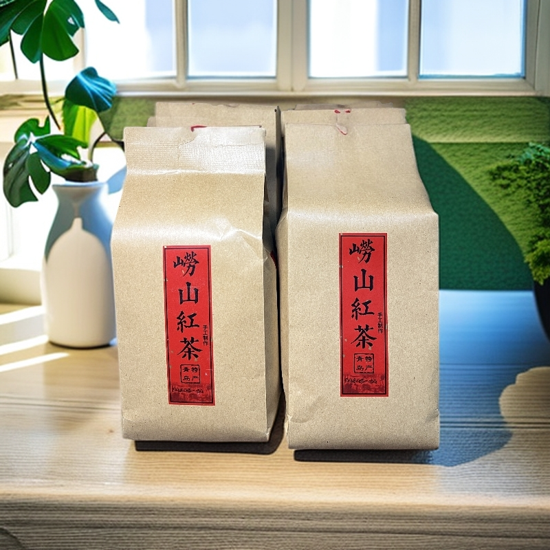 《崂山庙石村助农》-秋红茶崂山红茶青岛特产崂山茶叶蜜香花香