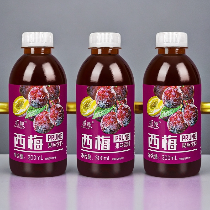 【过年过节】正宗西梅汁饭后来一瓶0脂整箱300ml*6瓶春节餐饮常备