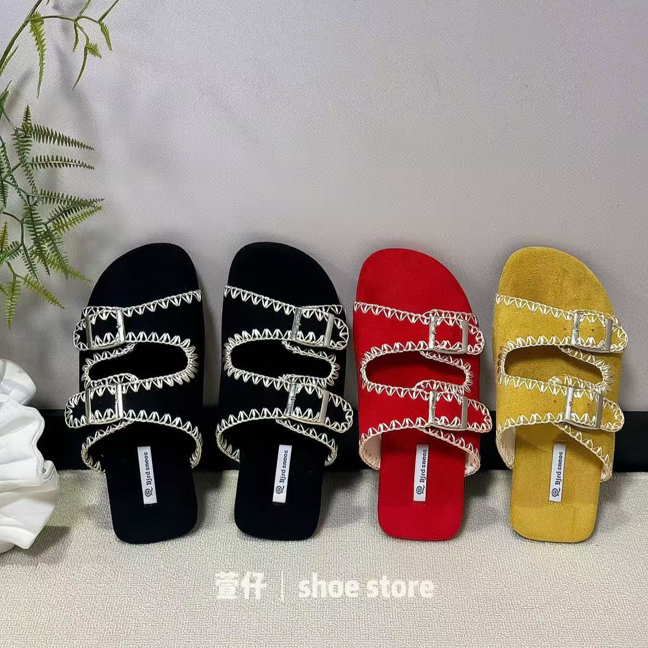 时尚一字拖夏季韩版沙滩拖鞋女鞋外穿防滑网红软底百搭