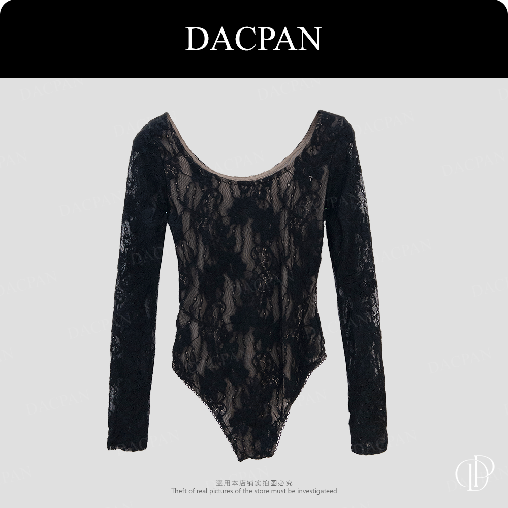 DACPAN-“体验卡”纯欲钩花蕾丝连体衣 2025/盼·YP503