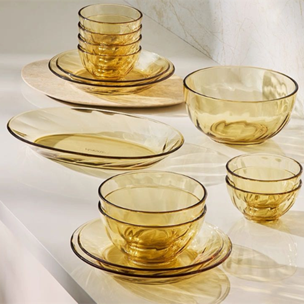 A136  康家！4件套！高硼硅玻璃碗 晶炫系列家用餐具耐高温