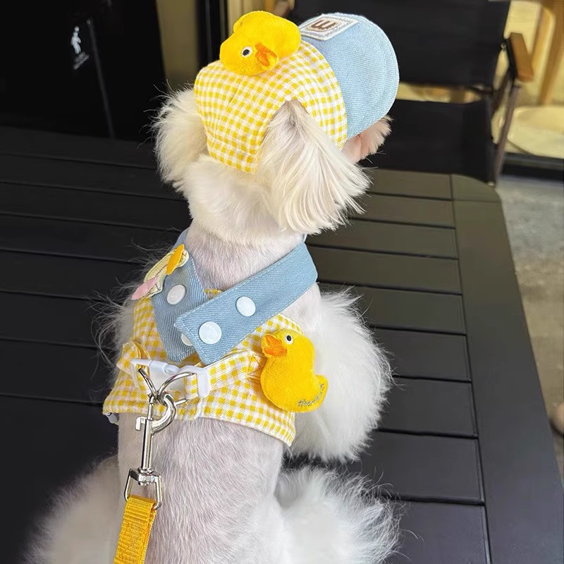 衣服狗狗牵引绳小型犬宠物胸背带马尔济斯比熊约克夏遛狗绳子春秋