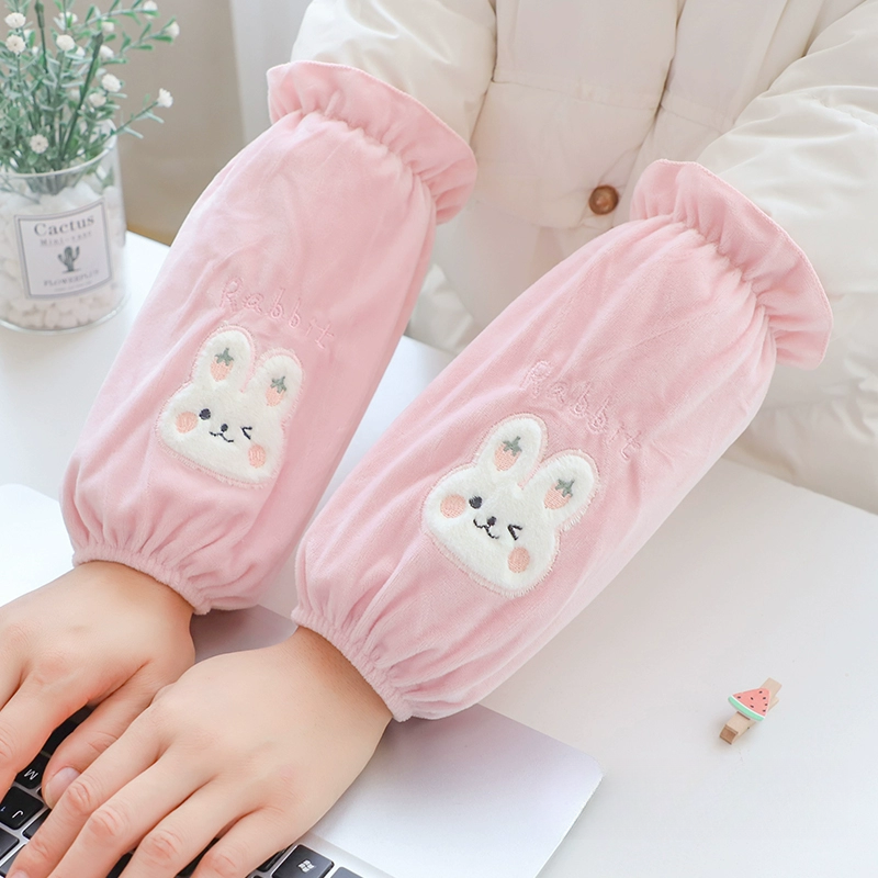 新款袖套耐脏秋冬女可爱套袖中长款工作防脏护袖办公室袖套TTs