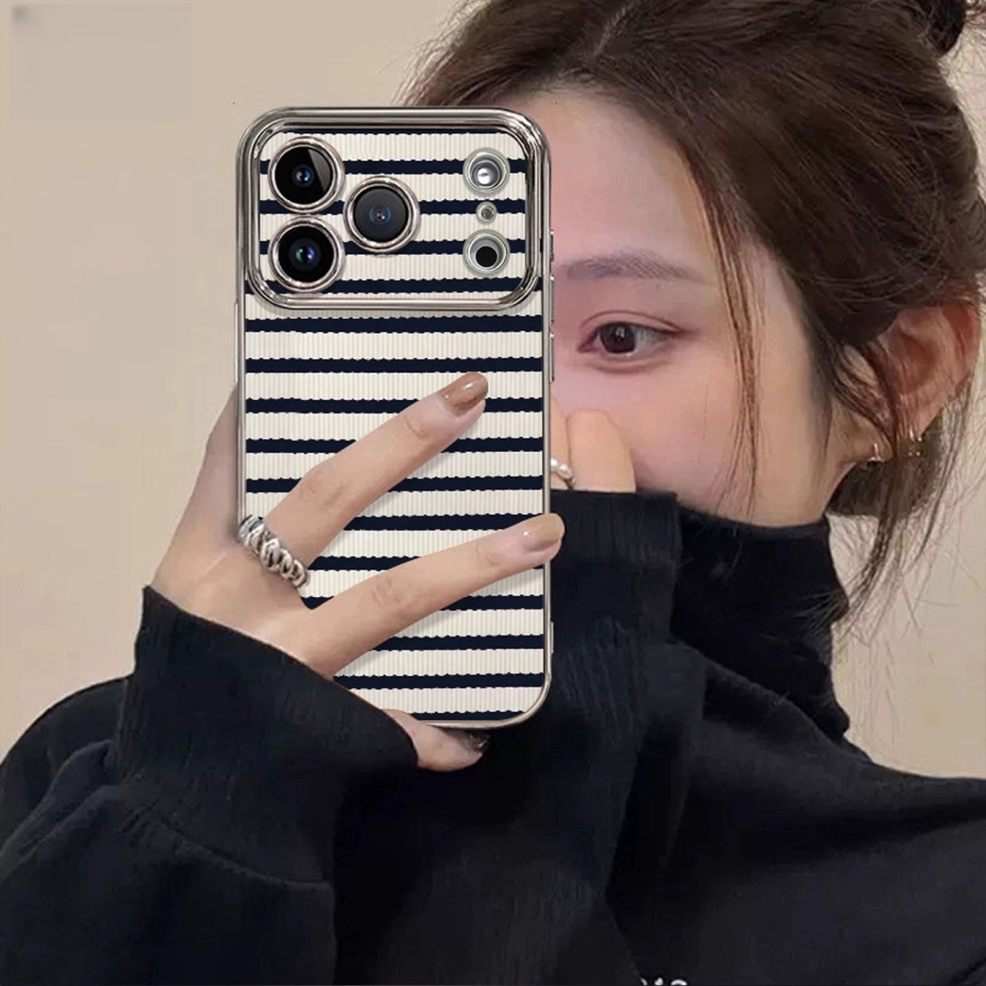 粉色渐变适用闺蜜苹果17promax手机壳iPhone16ins风13个性14高级8