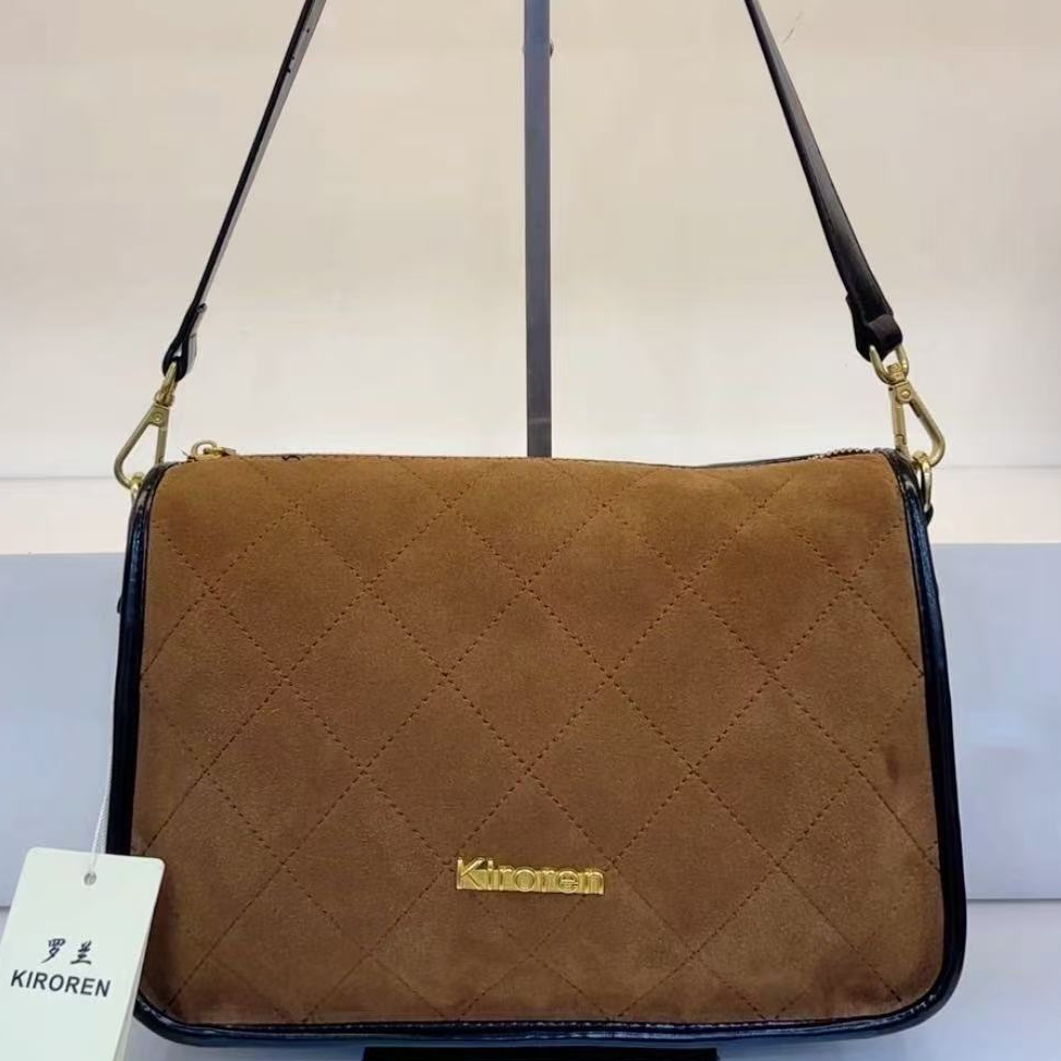 2960-1单肩小清新通勤磨砂法式腋下包拉链单层工装风极简风