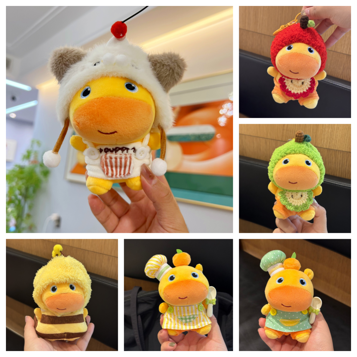 橘子噜噜毛绒公仔挂件可爱创意包包挂饰钥匙扣女生礼物