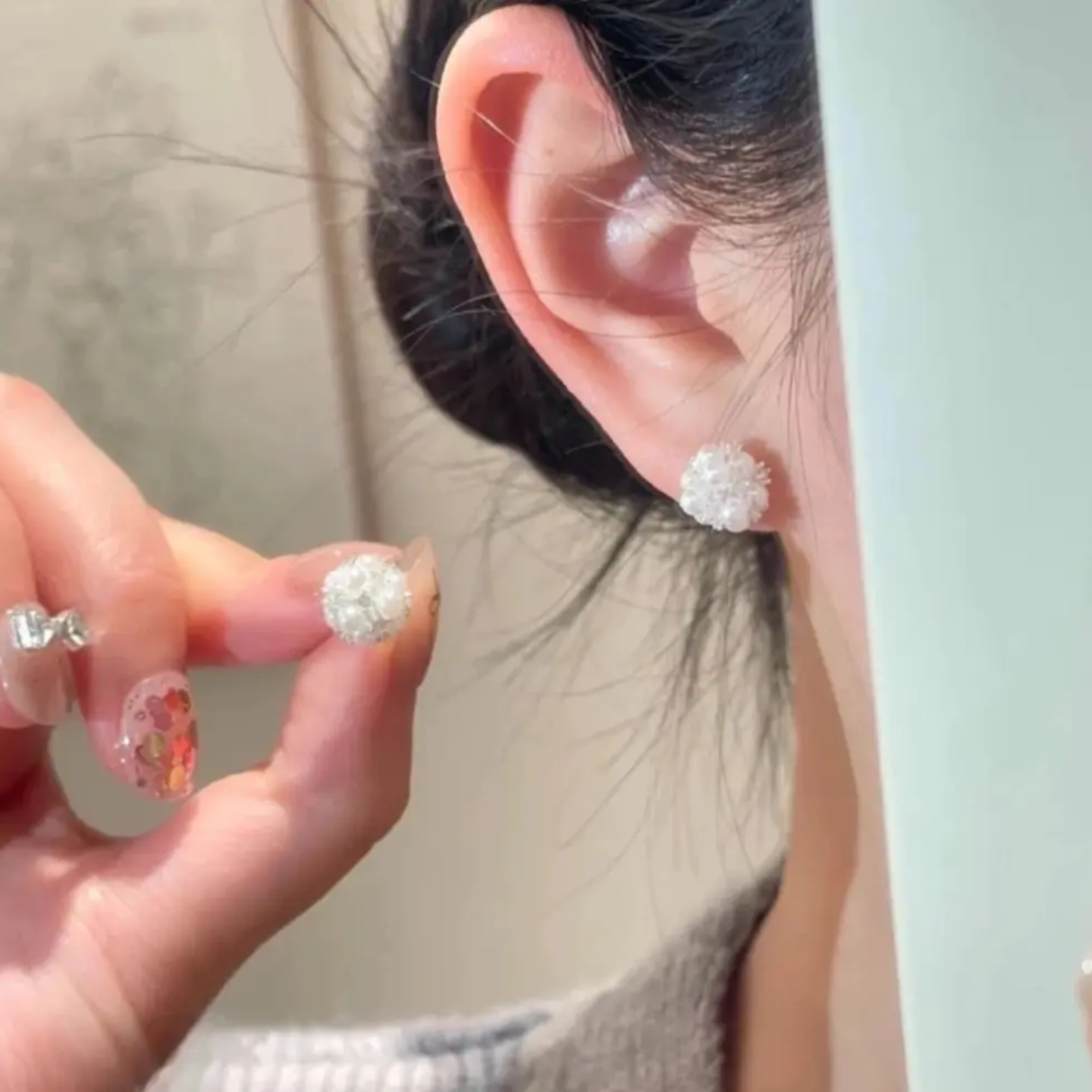 精致小众设计感耳钉女2025新款爆款高级感气质耳环小香风珍珠耳饰