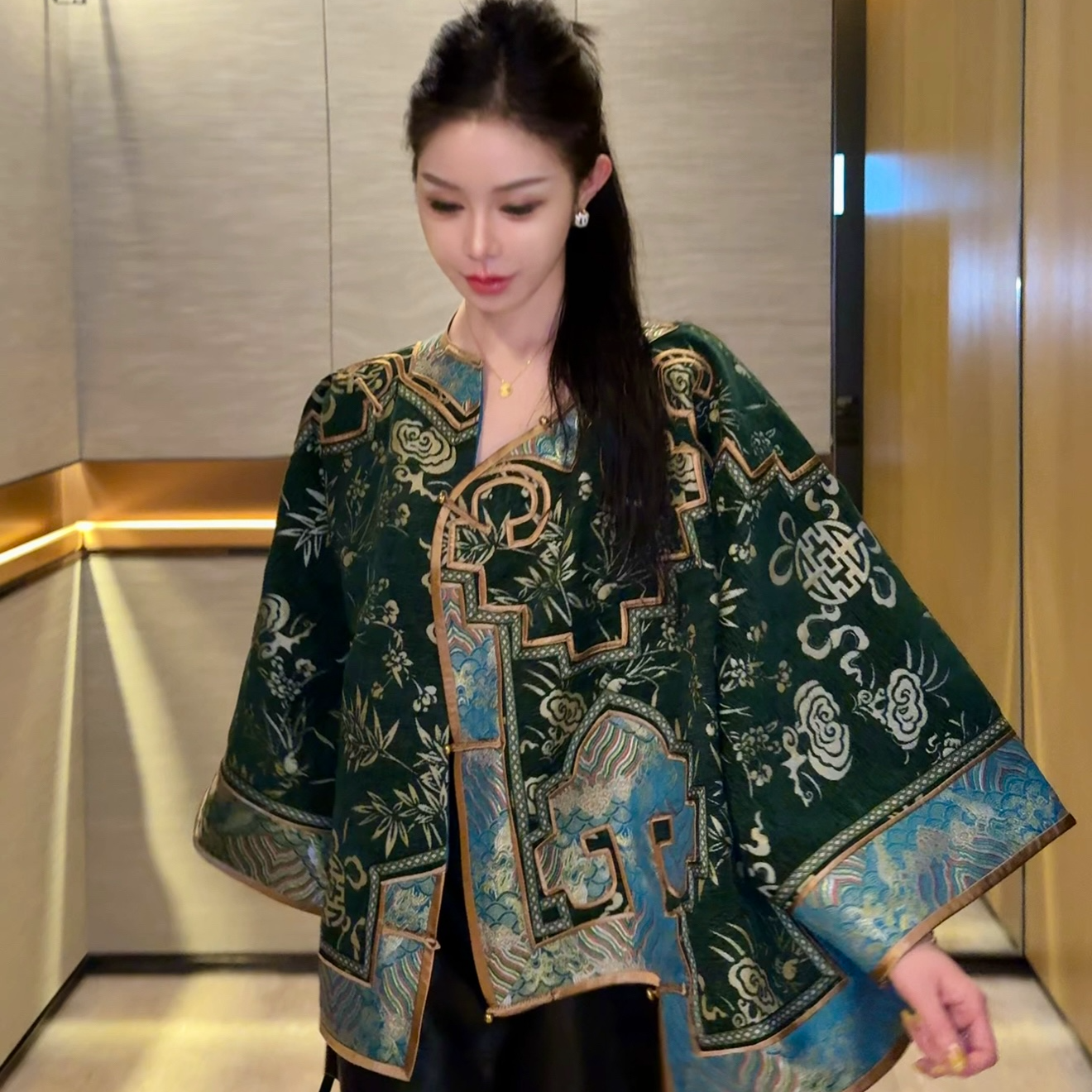 蘇格高定-【手工坊-玉玺】国风时尚手工盘扣长袖外套上衣