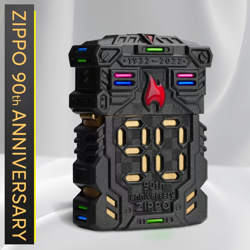 ZIPPO打火机正品/夜光重甲90周年纪念重盔甲珍藏送礼DYJ1