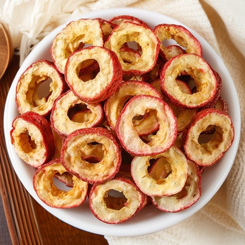 山东平邑沂蒙山农家无核山楂干干净肉厚可泡茶煲汤.山楂片