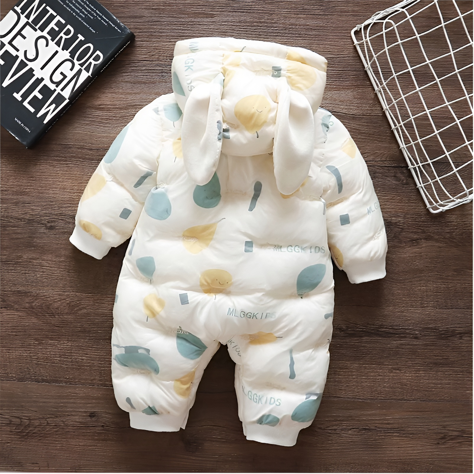 新生婴幼儿秋冬季羽绒棉服一岁宝宝冬天外出冬款加绒加厚连体衣服