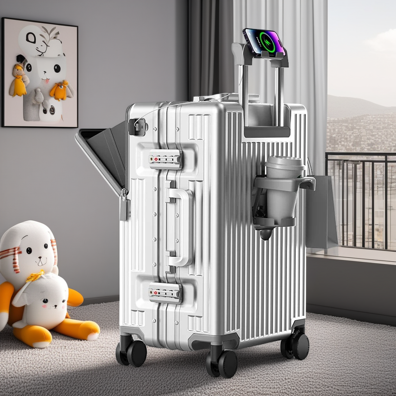 出口日本漫旅者前开盖行李箱新款20寸登机拉杆箱旅行网红箱男女30