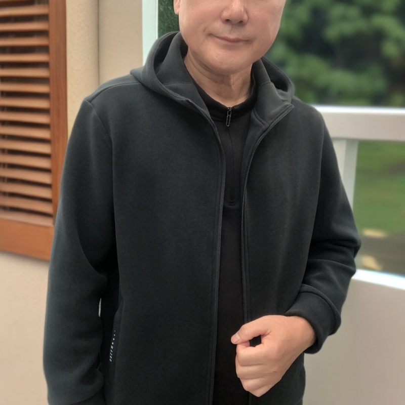 新款沐丝绒净版连帽拉链夹克男士休闲秋季新品（2581铁）