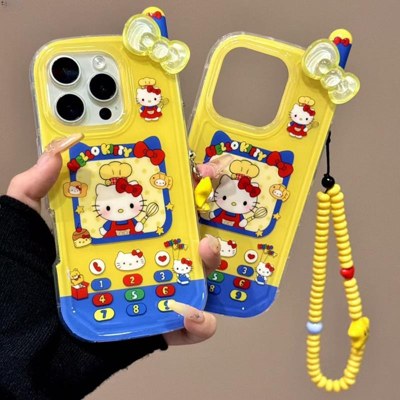 可爱少女厨师帽kt适用iPhone16苹果15promax手机壳创意14大哥大13