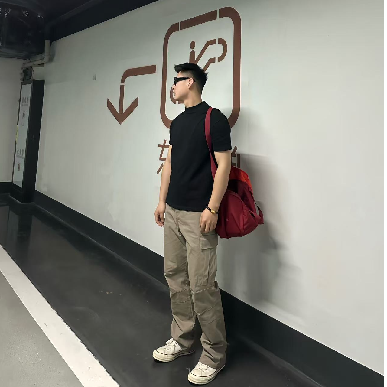 【春昂】秋季工装裤百搭直筒休闲时尚情侣宽松潮流简约裤休闲裤