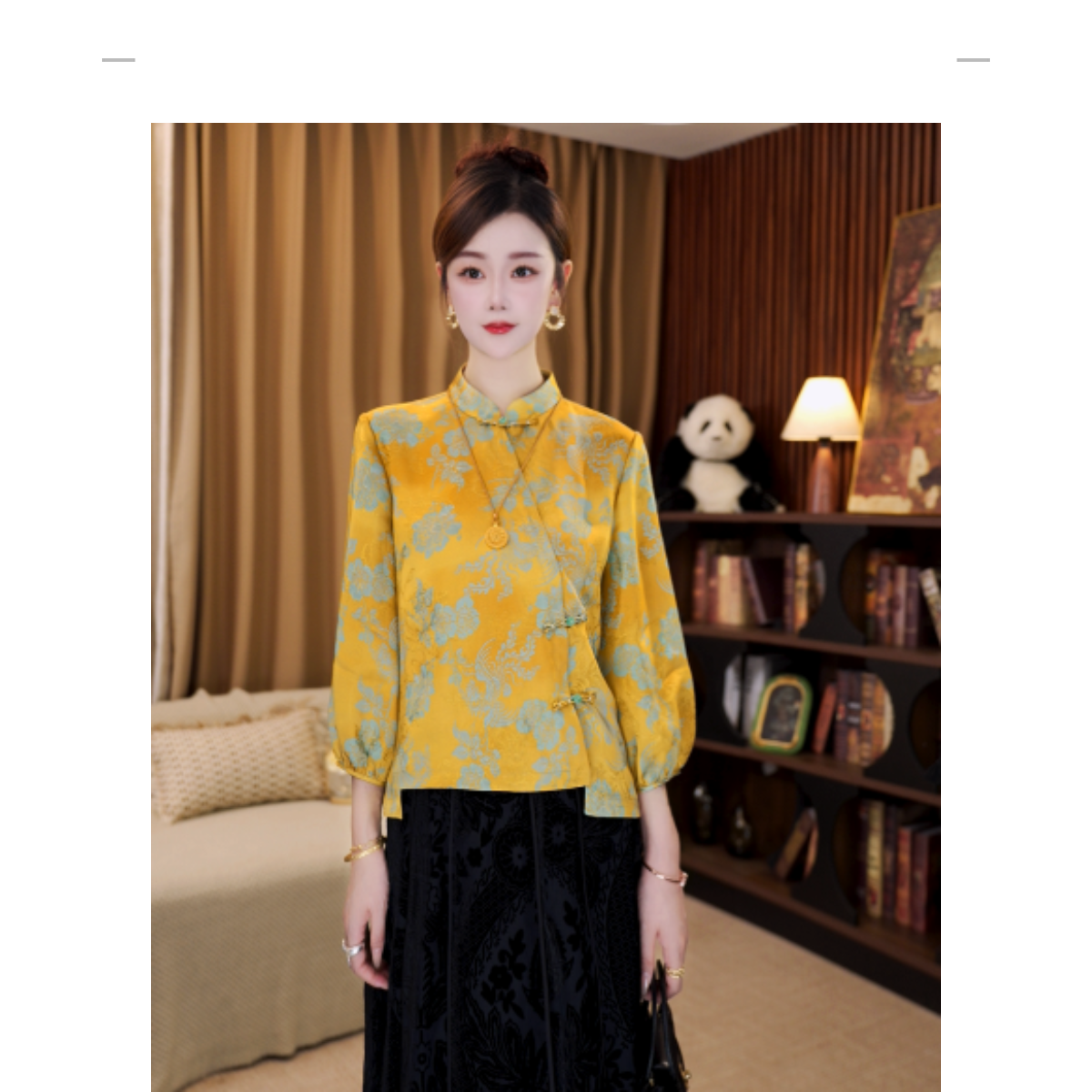 【明兰】新中式国风2025秋季新款百搭洋气气质显瘦上衣G8608