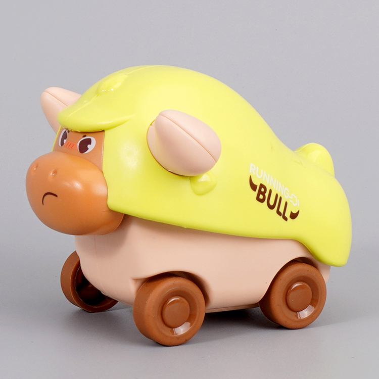 儿童按压弹射玩具车男女孩1-3宝宝回力车卡通萌宠惯性小汽车男女