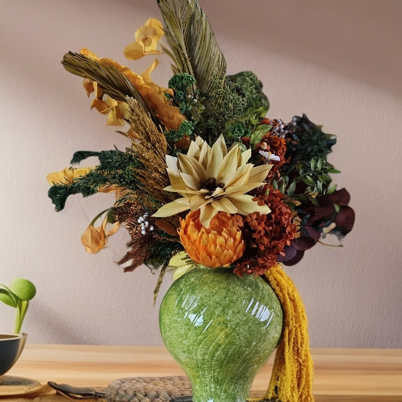 【金玉满堂】高级家居永生花干花花束