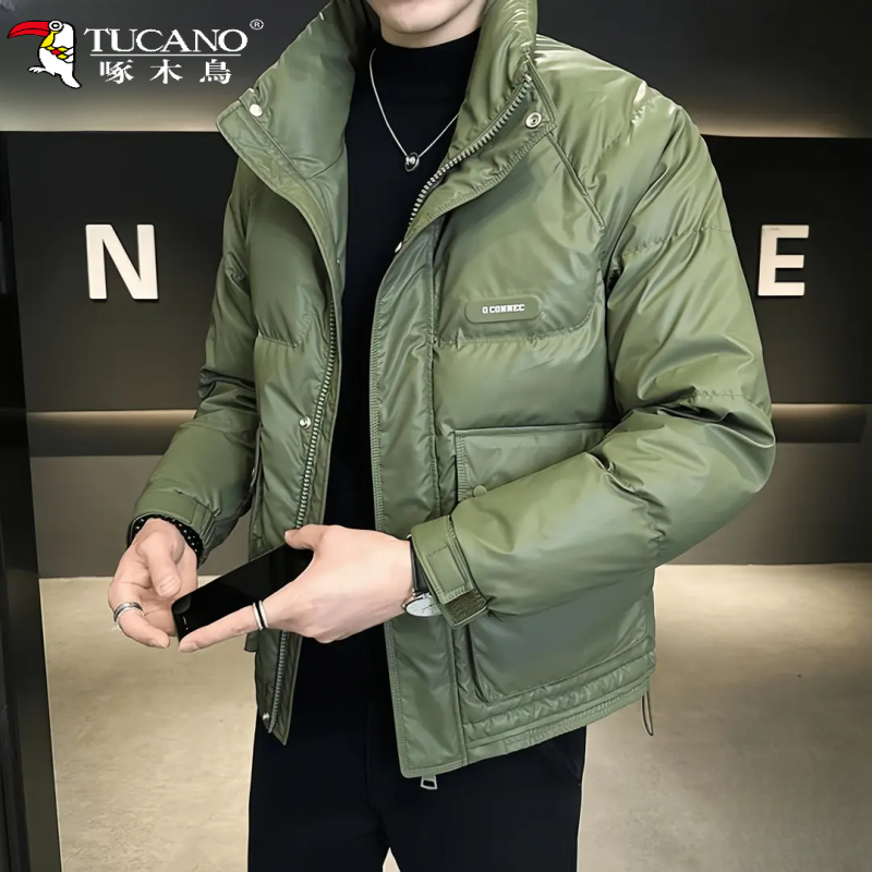 TUCANO/啄木鳥潮牌羽绒服男士冬季新款潮牌轻薄短款冬天加厚男士