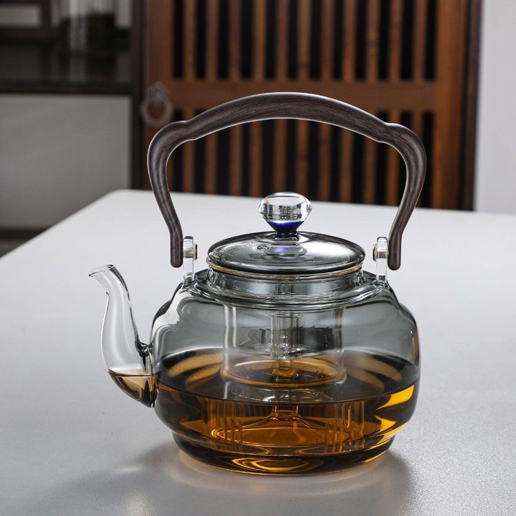 新款高硼硅玻璃星韵壶加厚大容量煮茶壶泡茶壶烧水壶高档蒸煮一体