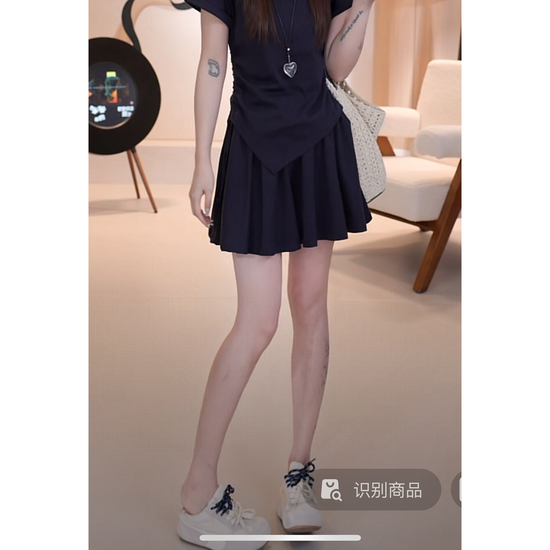 C04346夏季新款洋气宽松小个子阔腿短裤松紧腰裤裙