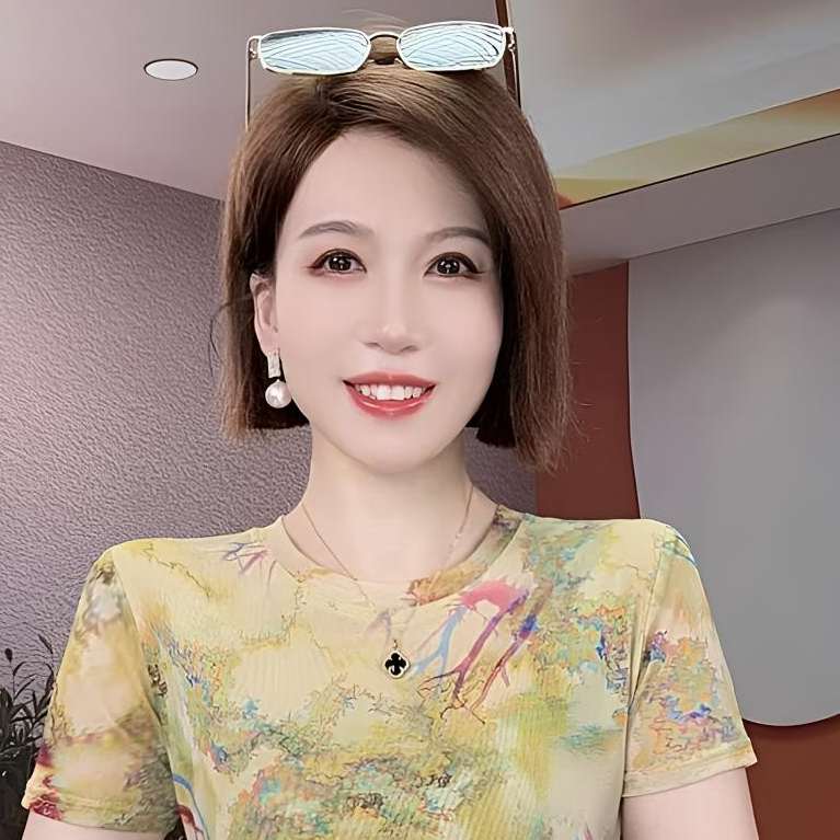 薄款透气v领上衣短袖t恤夏季2025新款洋气时髦印花网纱体恤打底衫