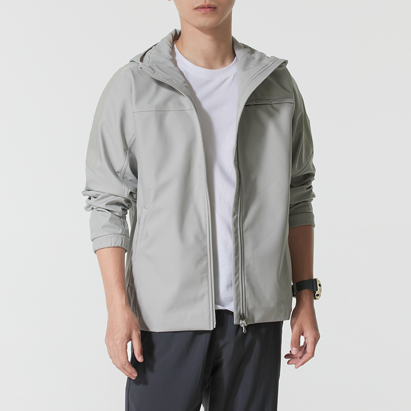 adidas阿迪达斯连帽梭织夹克男装2025新款运动服休闲外套 KG5179