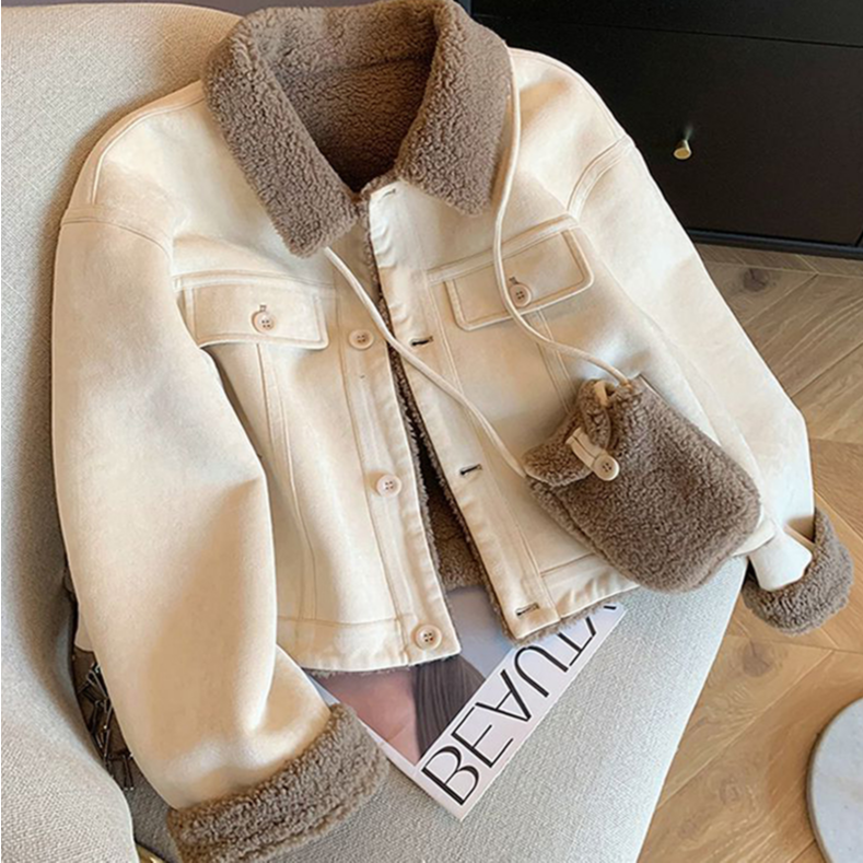 秋冬爆款羊羔绒外套女2025新款网红时尚百搭加厚保暖皮毛一体上衣
