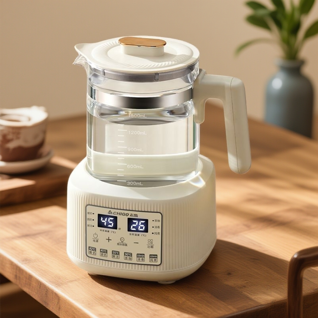 志高全自动恒温电壶炖煮花茶壶高硼硅玻璃烧水家用养生多功能神器
