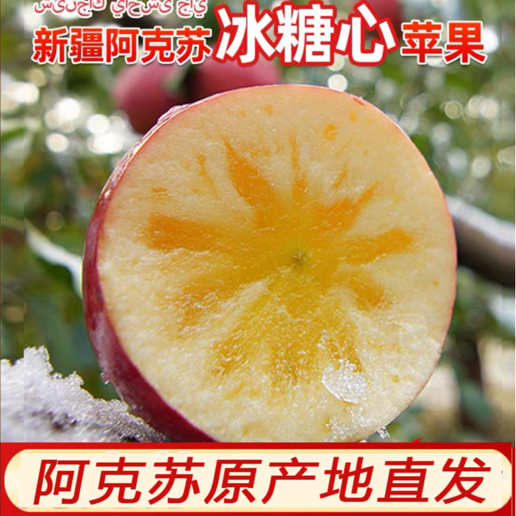 【阿克苏直发】新疆阿克苏冰糖心苹果当季新鲜水果5斤10斤