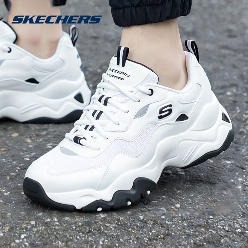 Skechers斯凯奇休闲鞋男鞋2025新款厚底时尚潮流复古熊猫鞋运动鞋