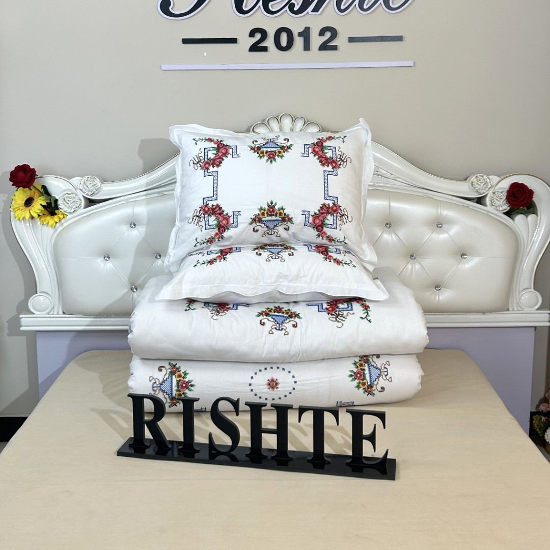 9412棉布刺绣单人四件套-YOTKAN-KORPA-YASTUK