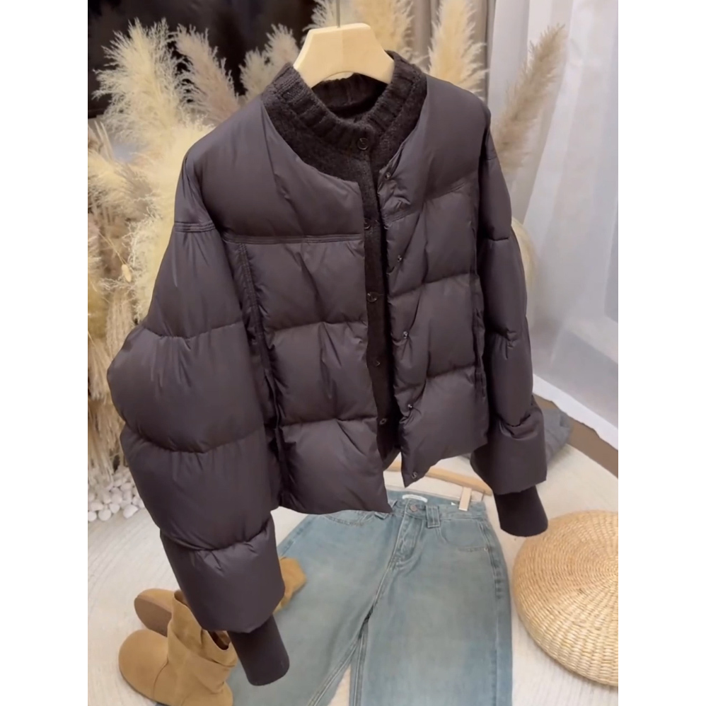 2025秋季新款小个子韩版宽松棉服女洋气大码显瘦面包服加厚短外套