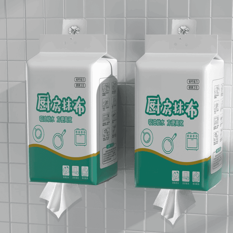 壁挂式厨房纸巾擦手家庭一次性干湿两用懒人抹布餐厅清洁纸巾加大