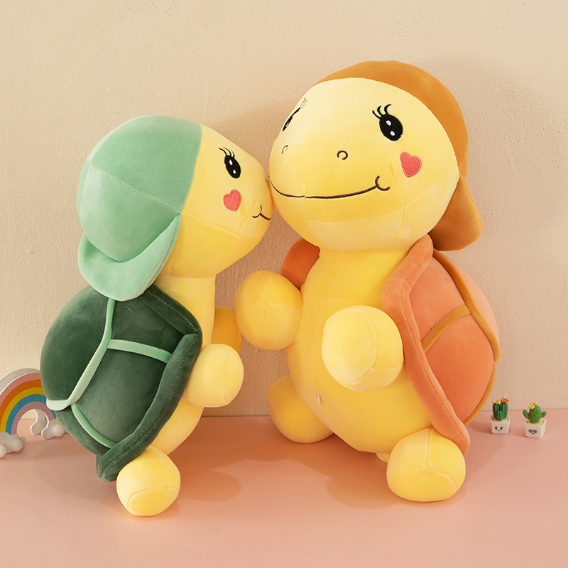 小乌龟毛绒抱枕礼物粉色小乌龟玩偶睡觉正版荷包蛋小乌龟毛绒玩具