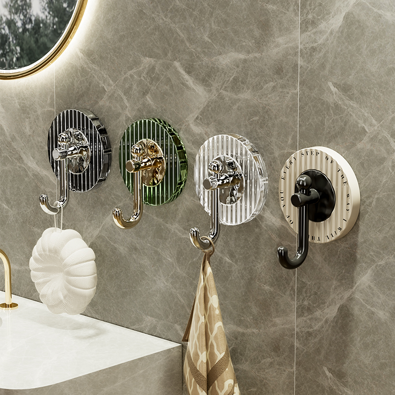 粘胶挂钩免打孔挂钩强力无痕粘钩新款浴室挂钩厨房挂钩门后卫生间