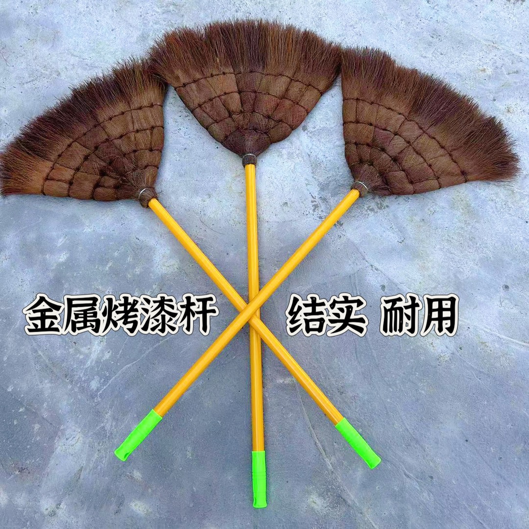 棕扫把家用加厚扫帚工厂学校车间户外棕笤帚高端耐用烤漆杆扫把