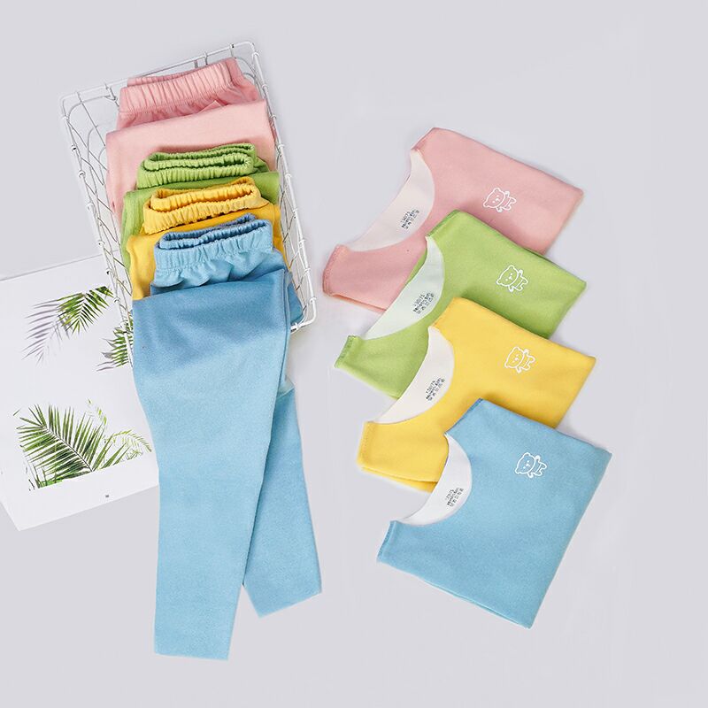 德绒宝宝内衣套装无痕随心裁男女童秋衣秋裤宝宝冬季加厚保暖睡衣