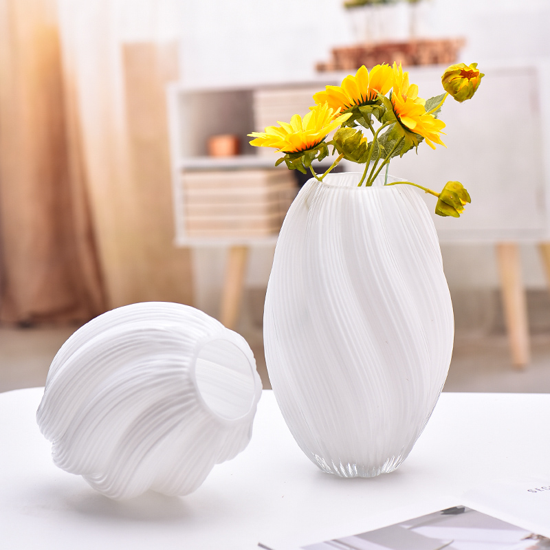 【法兰晶】麦芽糖花瓶/粉色/白色/夜光/三色/小大两个夜光花瓶