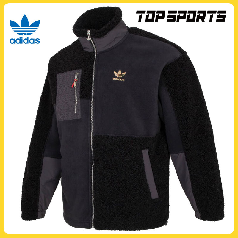adidas Originals阿迪三叶草男款运动夹克PF SHERPA M外套HY7285