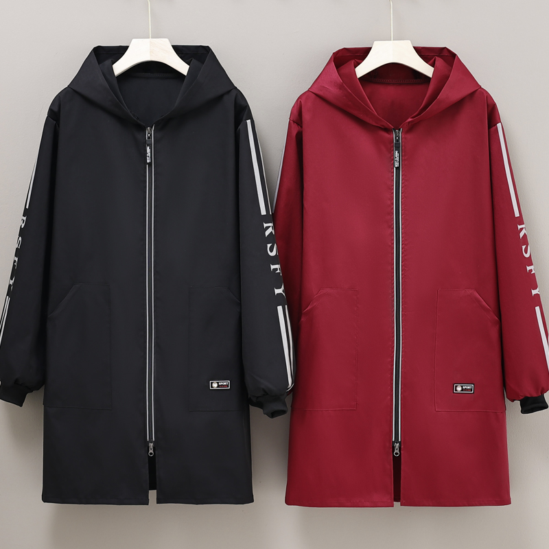 防水防油春秋薄款正穿衣可外穿时尚简约防污长袖围裙厨房家用外套