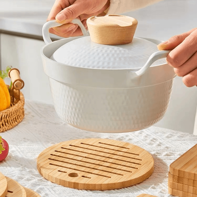 竹木隔热垫餐桌垫耐高温2024款砂锅垫杯垫家用防烫垫防热碗垫菜垫