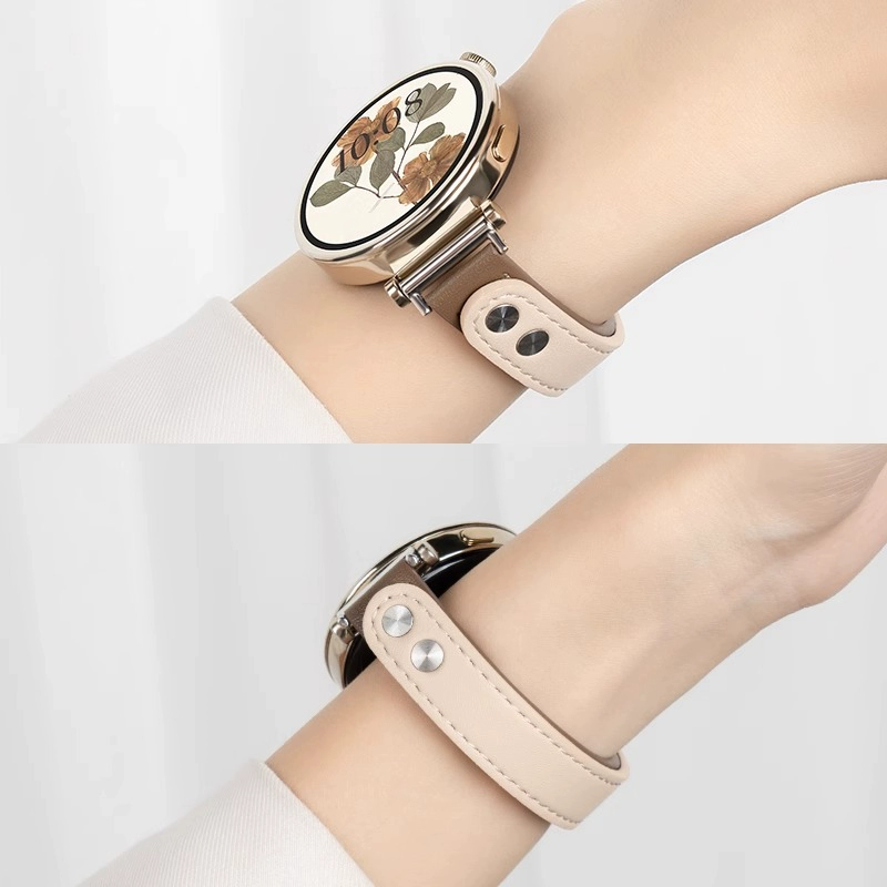 适用华为gt6/5表带女款GT4/3表带watch5/4pro真皮表带gt3/4/5pro