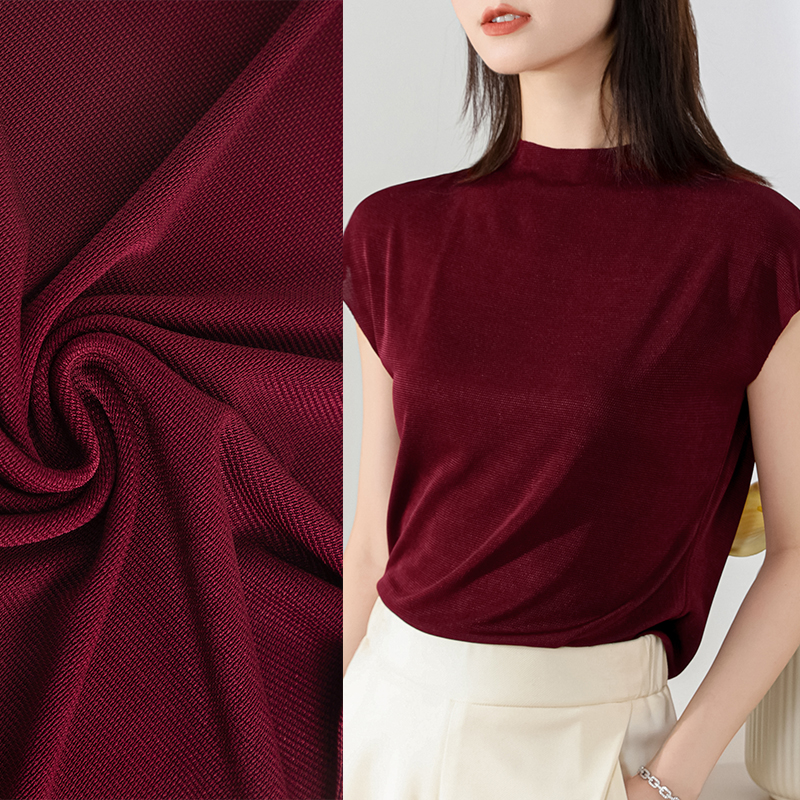 春秋醋酸上衣圆领套头衫上衣显瘦百搭飞机袖T恤女舒服的小衫打底