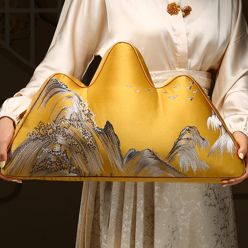 大唐梦网红刺绣款大号卧室创意高档靠山枕抱枕靠垫复古中国风