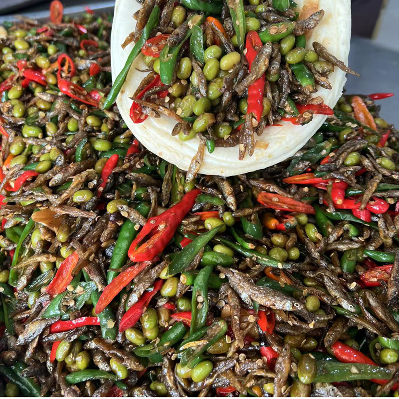 鼎食乐辣椒青豆炒小鱼（及时取件，冷冻保存）