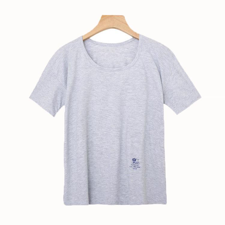 2件装白玫瑰男士纯棉短袖背心中老年薄款打底内衣老头衫棉布汗衫