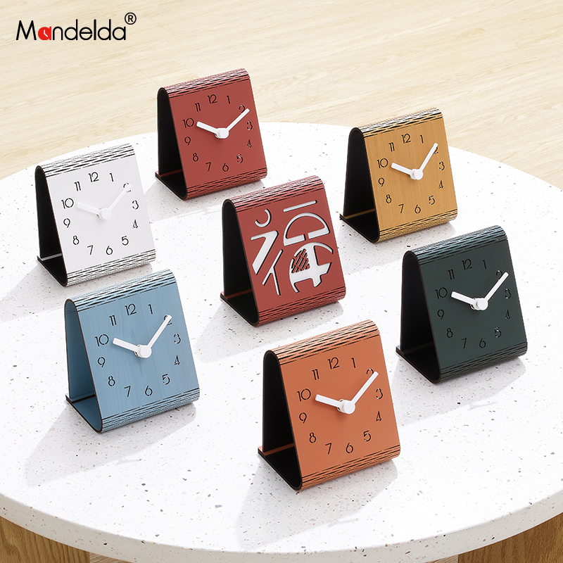 Mandelda办公桌面客厅摆件家居饰品玄关酒柜电视柜装饰座钟轻奢时